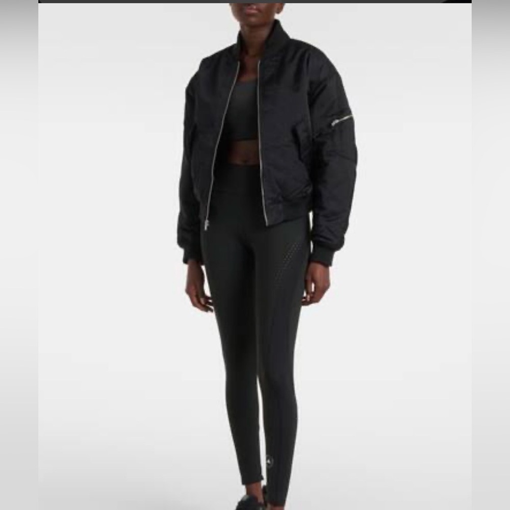 Nike Jordan Flight Renegade Bomber Jacket Women’s Large Black - Picture 2 of 12